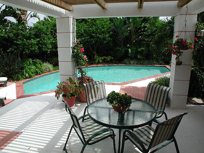 Private inground swimming pool constructed in Belleair Beach